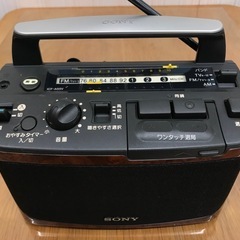 【決まりました】☆【レトロ】①ポータブルラジオ SONY ICF-A55V FM/AMの画像