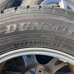 スタッドレス 215/65R16 ENKEI製ホイール 東北6県無料配送対応‼️爆安‼️最終値下げ‼️④超超超バリ溝❗ 国産ダンロップ ウィンターマックス❗ アルミ付き 国産 タイヤ !!　スタットレス　アルファード　ヴェルファイアの画像