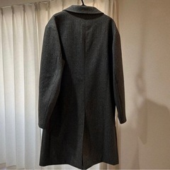 Mサイズ グレー メンズコート 身長168㎝で膝下位の画像