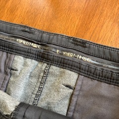 A2511-216 VINGT-TROIS パンツ 伸縮性 ブラック 汚れ色あせ有り の画像