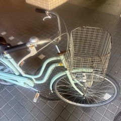 大人用自転車　26インチ　ギアなし、鍵付き、ライト付き、ママチャリ　2の画像