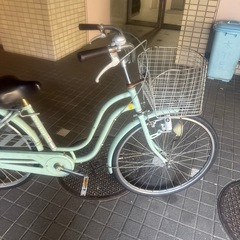 大人用自転車　26インチ　ギアなし、鍵付き、ライト付き、ママチャリ　2の画像