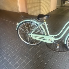 大人用自転車　26インチ　ギアなし、鍵付き、ライト付き、ママチャリ　2の画像