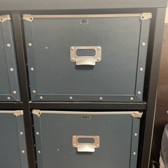 カラーボックス　黒✖️ネイビー　3✖️3の画像