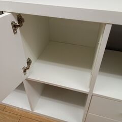 ★リユースのサカイつくば店★TK7290  収納棚 ホワイト H77×D40×W147 クリーニング済みの画像