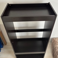 【美品】ハンガーラック キッズハンガーラック ランドセル収納 通園バッグ収納 収納ラック キッズ収納 お支度ボックスの画像