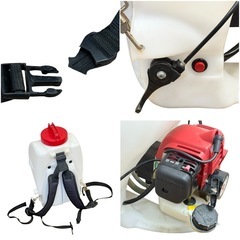 ◯現状渡し 丸山 背負動力噴霧機 背負い式 エンジン噴霧器 除草剤 散布 ビッグエム Rスタート KS13S 中古品■ジモティ姫路の画像