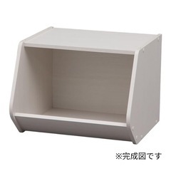 3.アイリスオーヤマ スタック ボックス オープンタイプ 幅40×奥行38.8×高さ30.5cm オフホワイト STB-400D 未使用品 11Cの画像