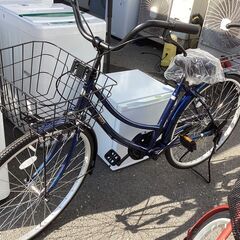 新品未使用🚴21テクノロジー🚴26インチ自転車(青)🚴ダイナモライト🚴鍵付き🚴1523の画像