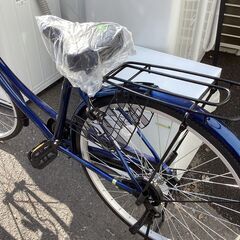 新品未使用🚴21テクノロジー🚴26インチ自転車(青)🚴ダイナモライト🚴鍵付き🚴1523の画像