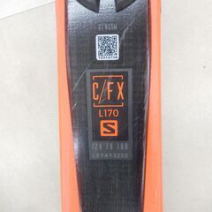 札幌市 清田区 サロモン  SALOMON スキー板 170㎝ XDR79 ビンディング込み 18-19年モデル ブラック×オレンジの画像