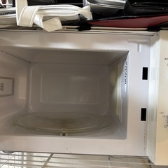 電子レンジ　白の画像