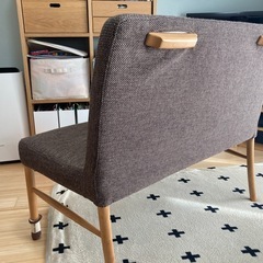 北欧風　ダイニングベンチ2人がけの画像