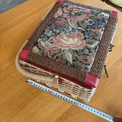 レトロ裁縫箱の画像