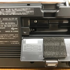 ☆【レトロ】ポータブルラジオ SONY ICF-29の画像