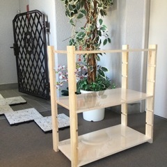 棚板三段ラックセットの画像