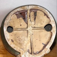 陶器の置物ねこ。大小セット猫の画像