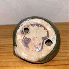 陶器の置物ねこ。大小セット猫の画像