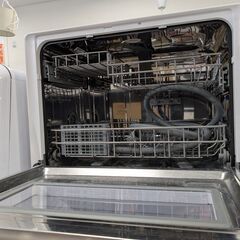 食器洗い乾燥機 siroca 2022年製 SS-MH351 ホワイト 幅55×高さ50×奥行35cmの画像