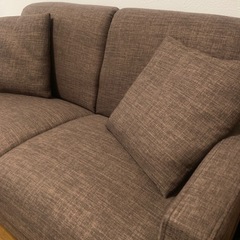 ソファ　ブラウンの画像