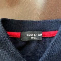 COMME CA ISM ネイビー ポロシャツ 100cmの画像