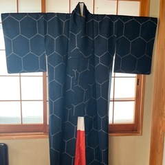 紬　2点セット　片方しつけ付きの画像