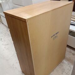 リユースのサカイ栃木店★ジモティ割あり★ NITORI チェスト ベージュ W80×D42.2×H107.5 クリーニング済み TC11564の画像