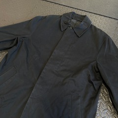 無印良品 ステンカラーコートLサイズ ブラック ビジネスの画像