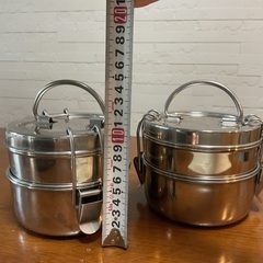 インド弁当箱　2個組の画像