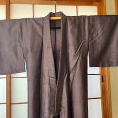 紬　小紋　着物　3点セットの画像