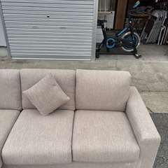 ニトリ NITORI 布張り3Pカウチソファ NポケットA1N ロータイプの画像