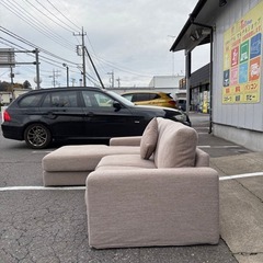 ニトリ NITORI 布張り3Pカウチソファ NポケットA1N ロータイプの画像