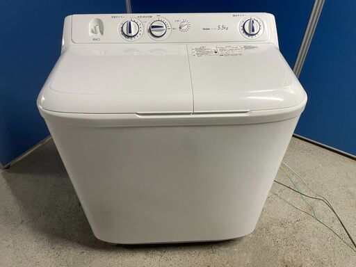 【高年式】Haier 2層式洗濯機 5.5kg JW-W55G 2023年製 通電確認済み 美品 早い者勝ち 引取歓迎 配送OK