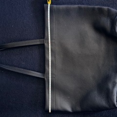 【本革】トートバック青の画像