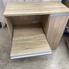 📣良い品が安い‼️✨家具探しは当店へ 　【ぼん家具】　食器棚　キッチンボード　白　ベージュ　 幅90×奥45×高89.5cmリサイクルショップ　朝霞市　ケイラック朝霞田島店　志木市　和光市　GM459の画像