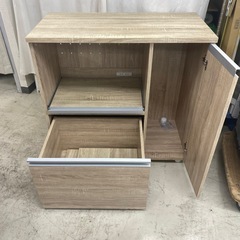 📣良い品が安い‼️✨家具探しは当店へ 　【ぼん家具】　食器棚　キッチンボード　白　ベージュ　 幅90×奥45×高89.5cmリサイクルショップ　朝霞市　ケイラック朝霞田島店　志木市　和光市　GM459の画像