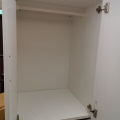 リユースのサカイ栃木店★ジモティ割あり★ IKEA チェスト ホワイト W60×D60×H181 クリーニング済み TC11566の画像