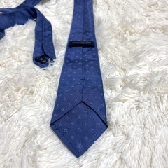 【現行品】ルイヴィトン ネクタイ モノグラム ネイビーの画像