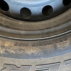 FJクルーザー 純正鉄チン タイヤ付きの画像