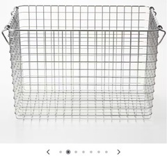 無印　ステンレスワイヤーバスケットの画像