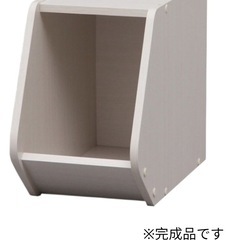 4.アイリスオーヤマ スタック ボックス オープンタイプ 幅20×奥行38.8×高さ30.5cm オフホワイト STB-200D 未使用品 11Cの画像