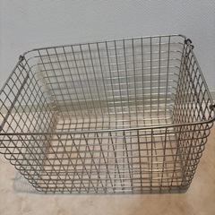 無印　ステンレスワイヤーバスケットの画像