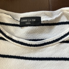COMME CA ISM  ボーダー半袖Tシャツ　100cmの画像