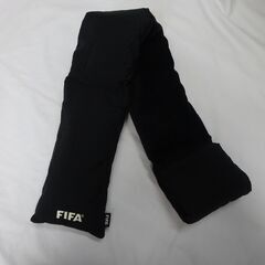 ( E-12 )FIFA ダウンマフラー ブラック 黒 中古の画像
