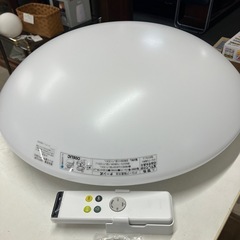 石2511-336 オーデリック（株） LED照明器具 6畳向け OX9711LDR 2017年製 点灯確認済み リモコン付き 中古の画像
