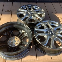マツダ デミオ 16インチ純正アルミホイール 3本セットの画像
