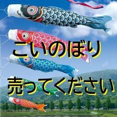 💖３ｍ以上の鯉のぼり(1匹＝500円で)売って下さい💖