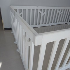 サークルガード（白：プラスチック）【町田市再生家具】　252351の画像