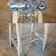 レトロ ミシン椅子 イス スツール いす インテリア アンティーク　/UJ-1379 2Fの画像