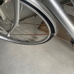 自転車　二重ロック付きの画像